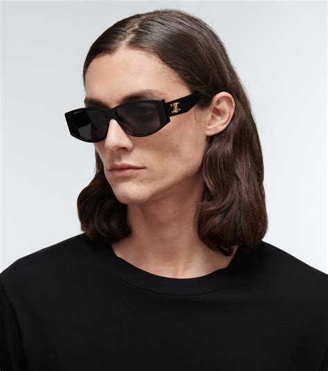 celine shadow sunglasses black|celine eyewear rectangular sunglasses.